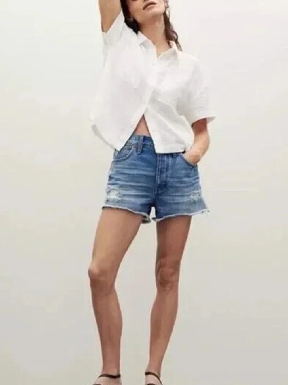 Madewell Relaxed Denim Shorts, Size 28